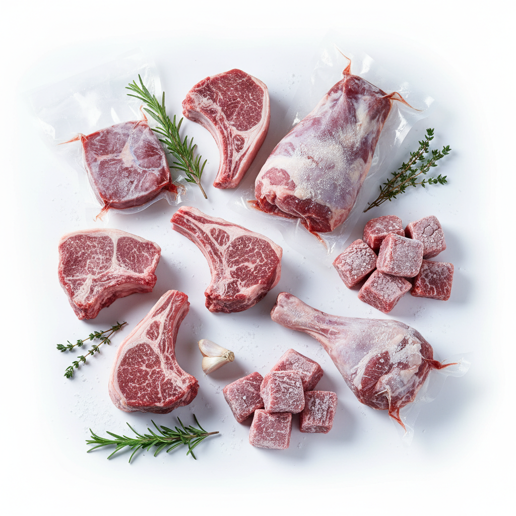 frozen goat meat