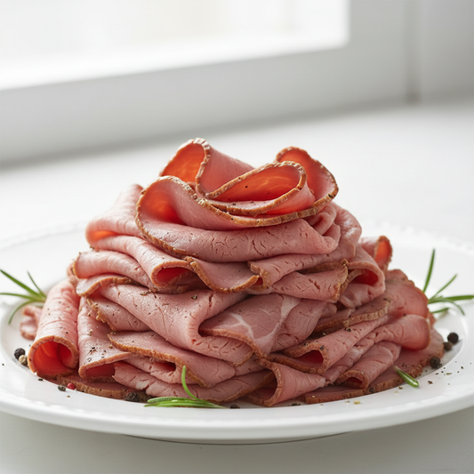 Natural roast beef deli meat